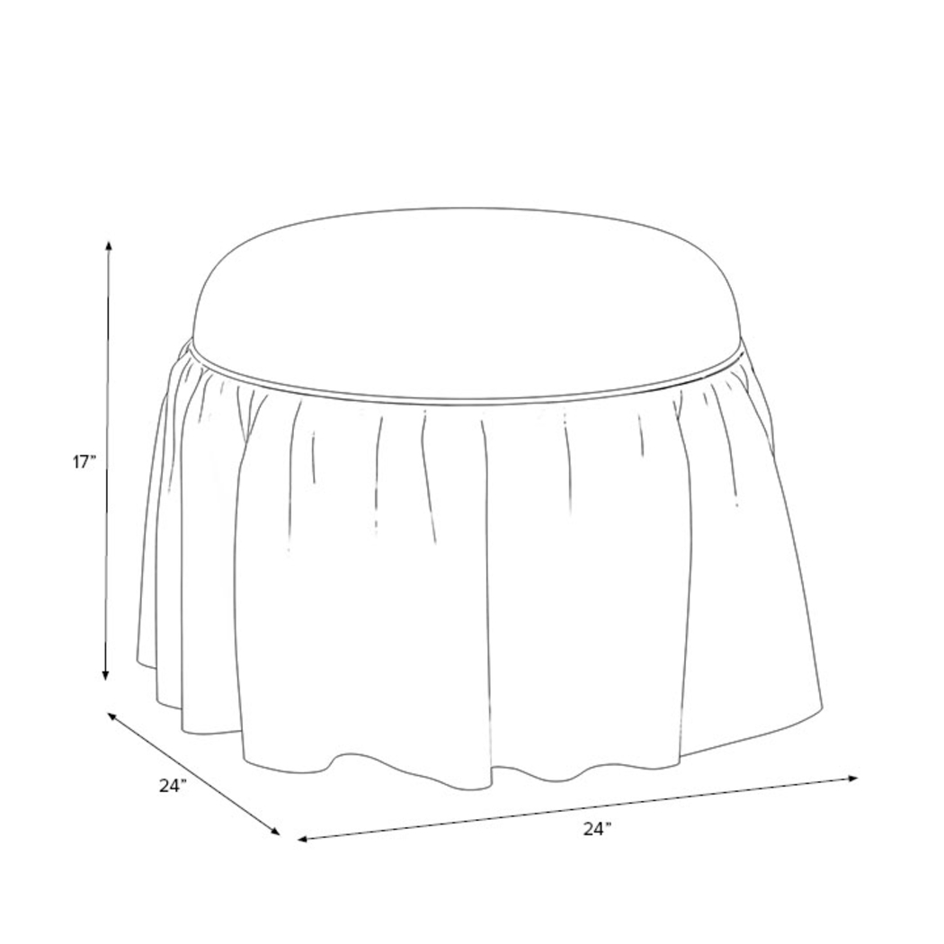 Nkosi Blue Ottoman - Thumbnail - Image 3