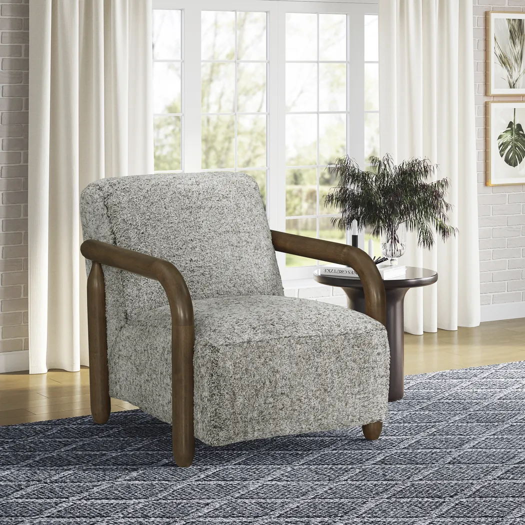 Noah Brown Accent Chair - Thumbnail - Image 4
