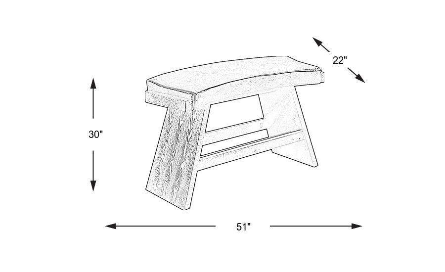 Dimension Image. Please refer to the Dimension Tab on this page for dimension details.