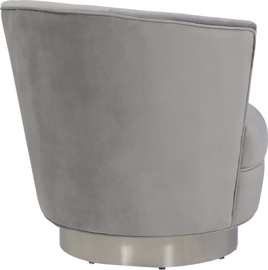 Noah Place Gray Swivel Chair - Thumbnail - Image 2