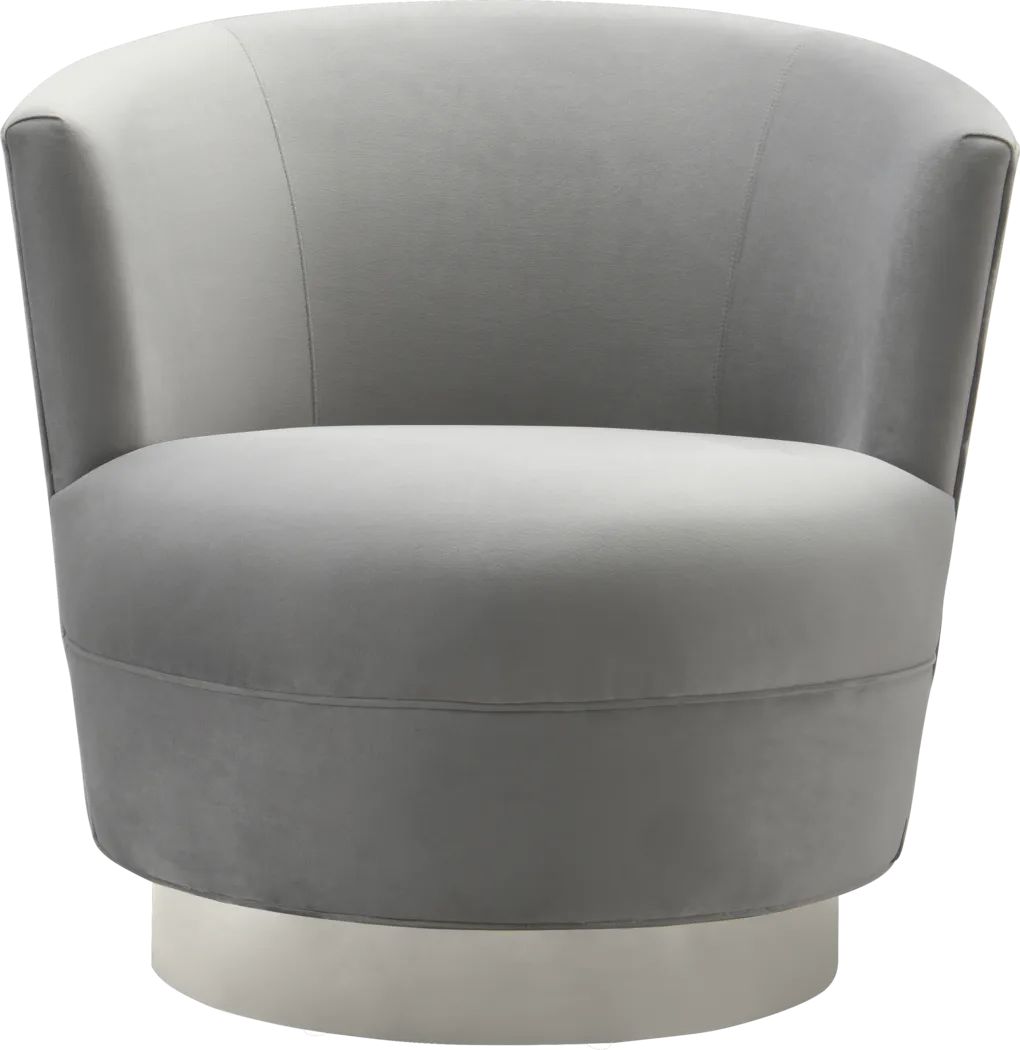 Noah Place Gray Swivel Chair - Thumbnail - Image 3