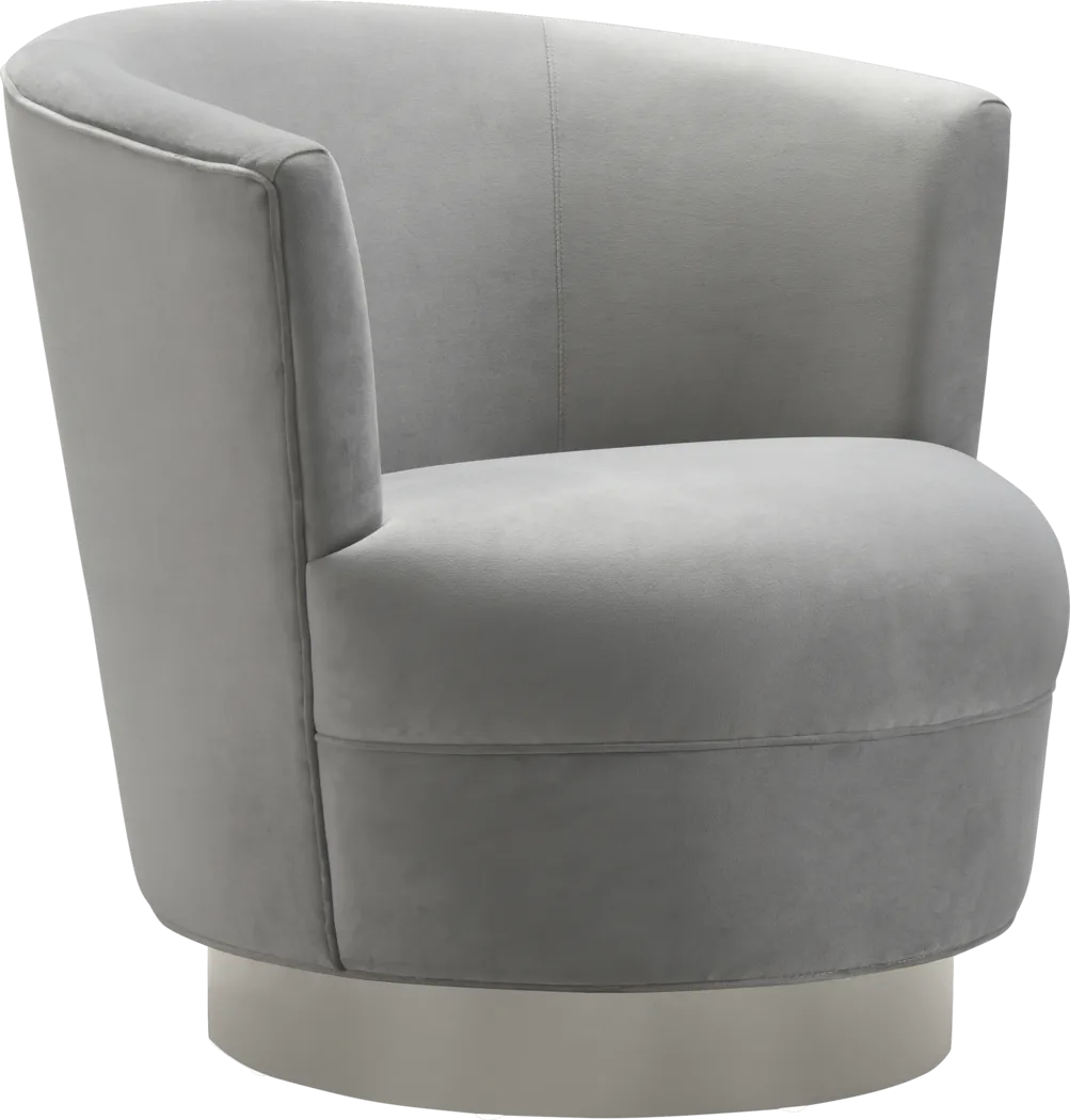 Noah Place Gray Swivel Chair - Thumbnail - Image 1