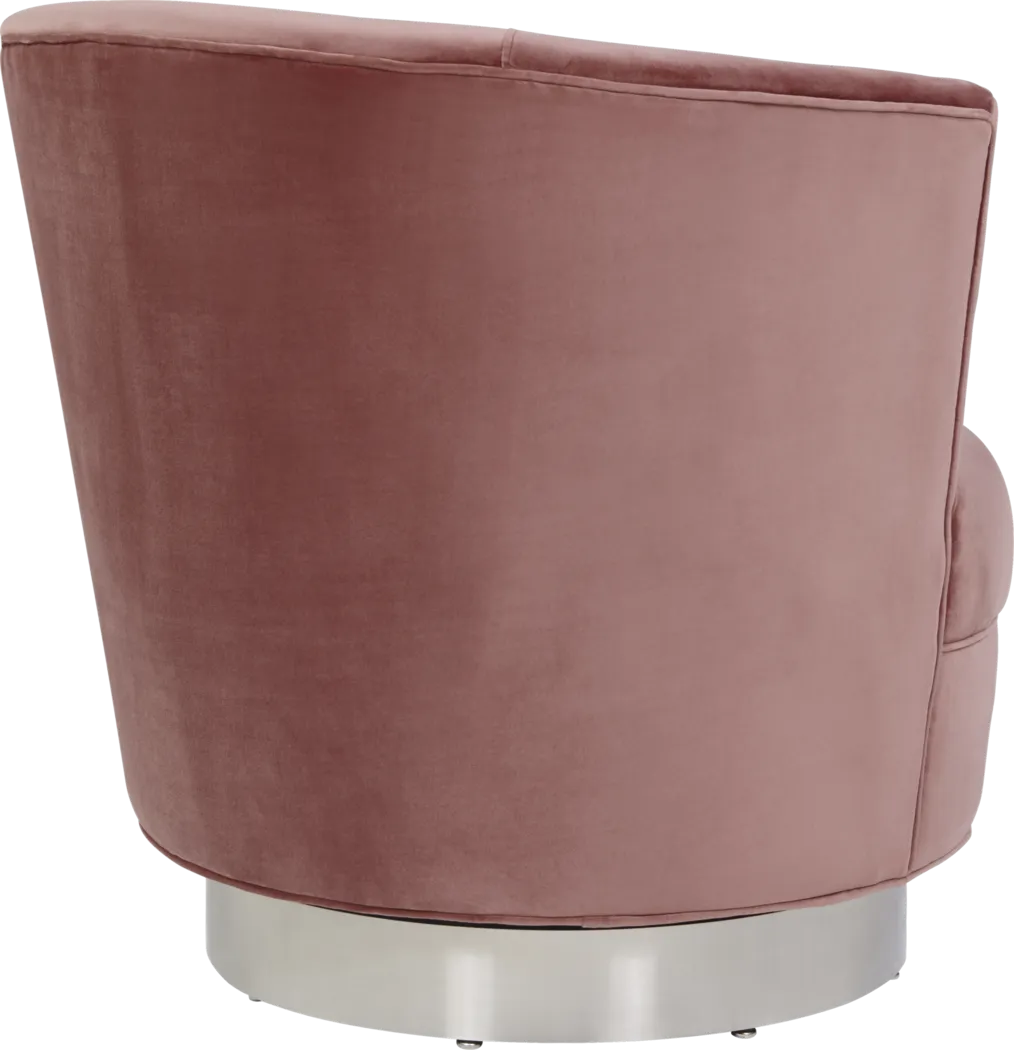Noah Place Mauve Swivel Chair - Thumbnail - Image 2