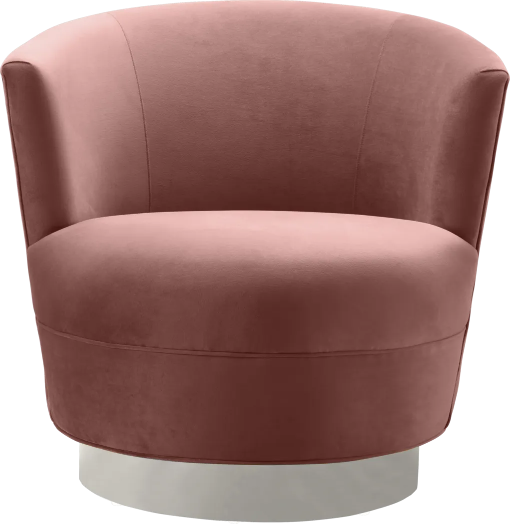 Noah Place Mauve Swivel Chair - Thumbnail - Image 3