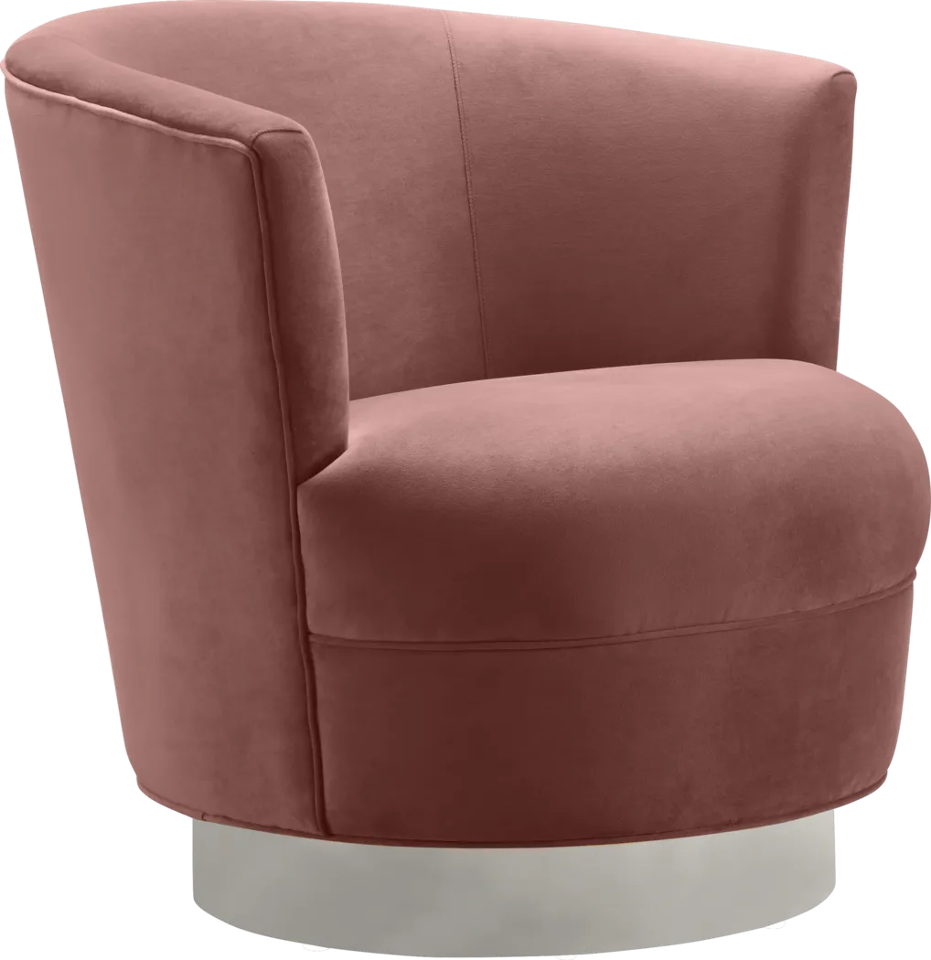 Noah Place Mauve Swivel Chair - Thumbnail - Image 1