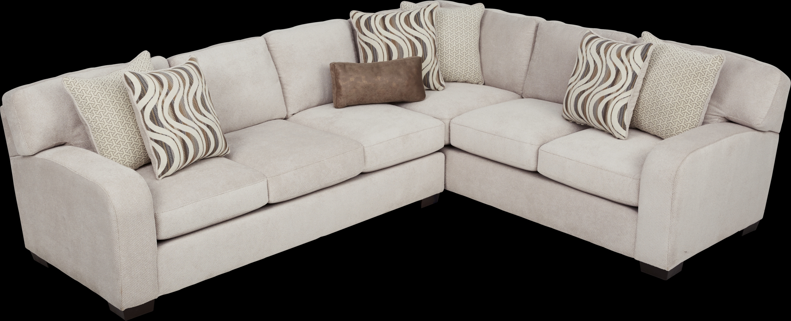 Nob Hill Beige 2 Pc Sectional - Thumbnail - Image 3