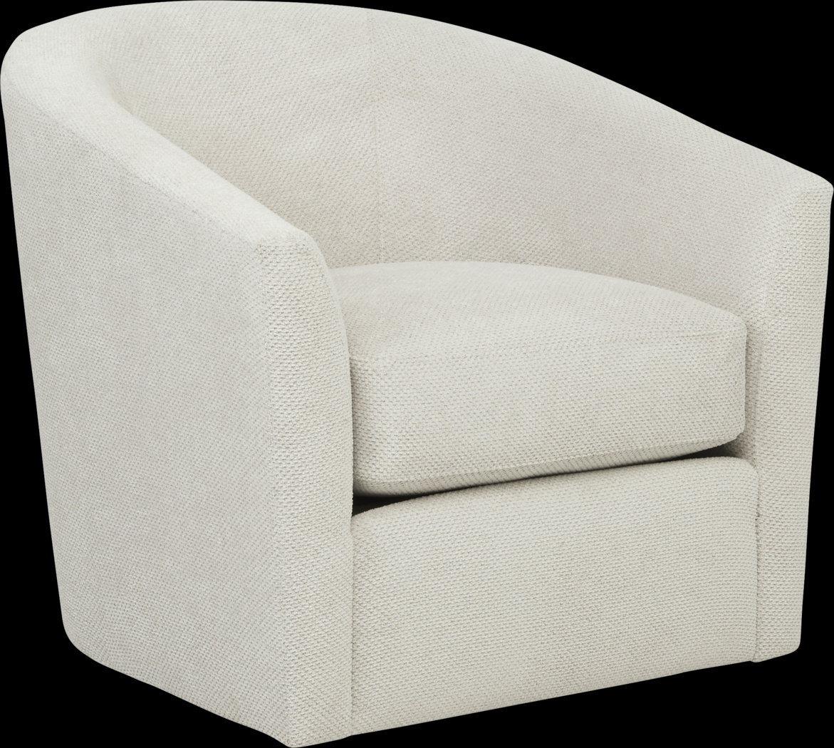 Nob Hill Beige Swivel Chair - Thumbnail - Image 1