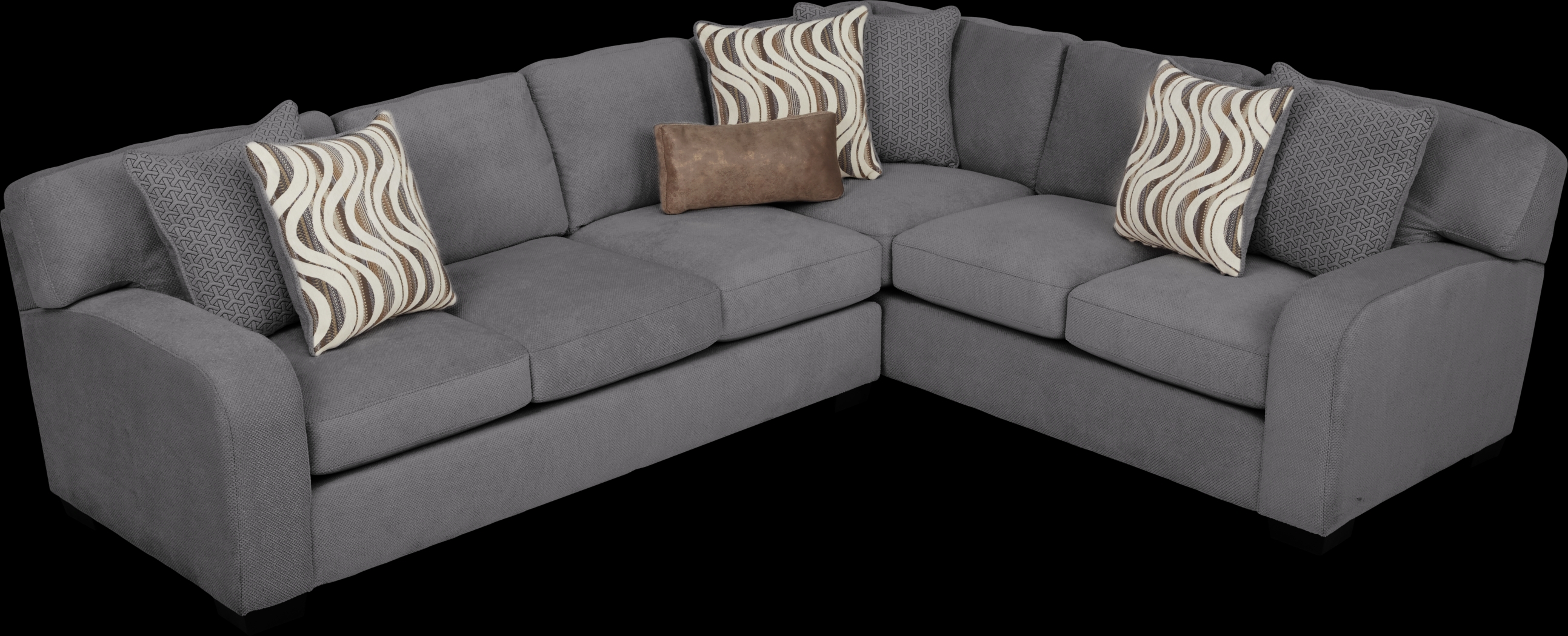 Nob Hill Gray 2 Pc Sectional - Thumbnail - Image 3