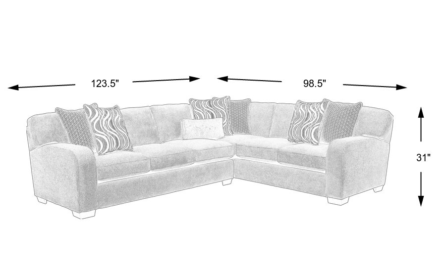 Dimension Image. Please refer to the Dimension Tab on this page for dimension details.