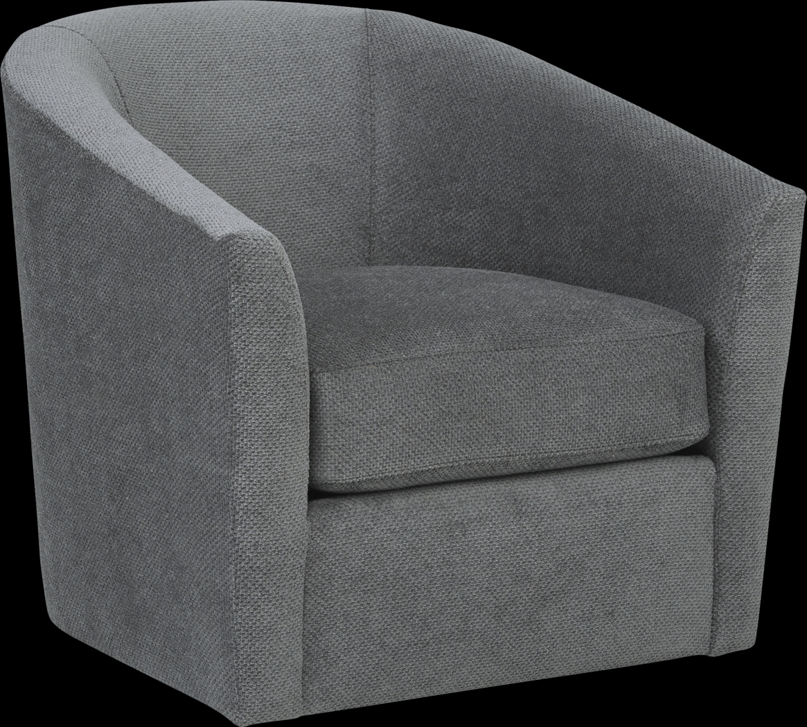 Nob Hill Gray Swivel Chair - Thumbnail - Image 1
