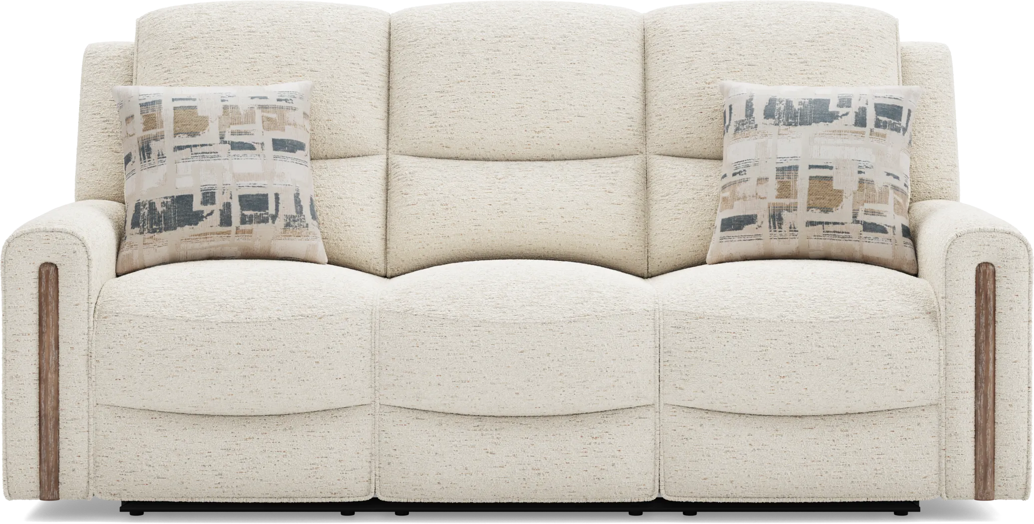 Nob Hill Off-White Reclining Sofa - Image 2
