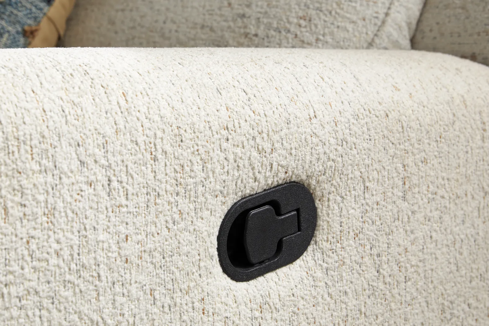 Nob Hill Off-White Reclining Sofa - Image 3