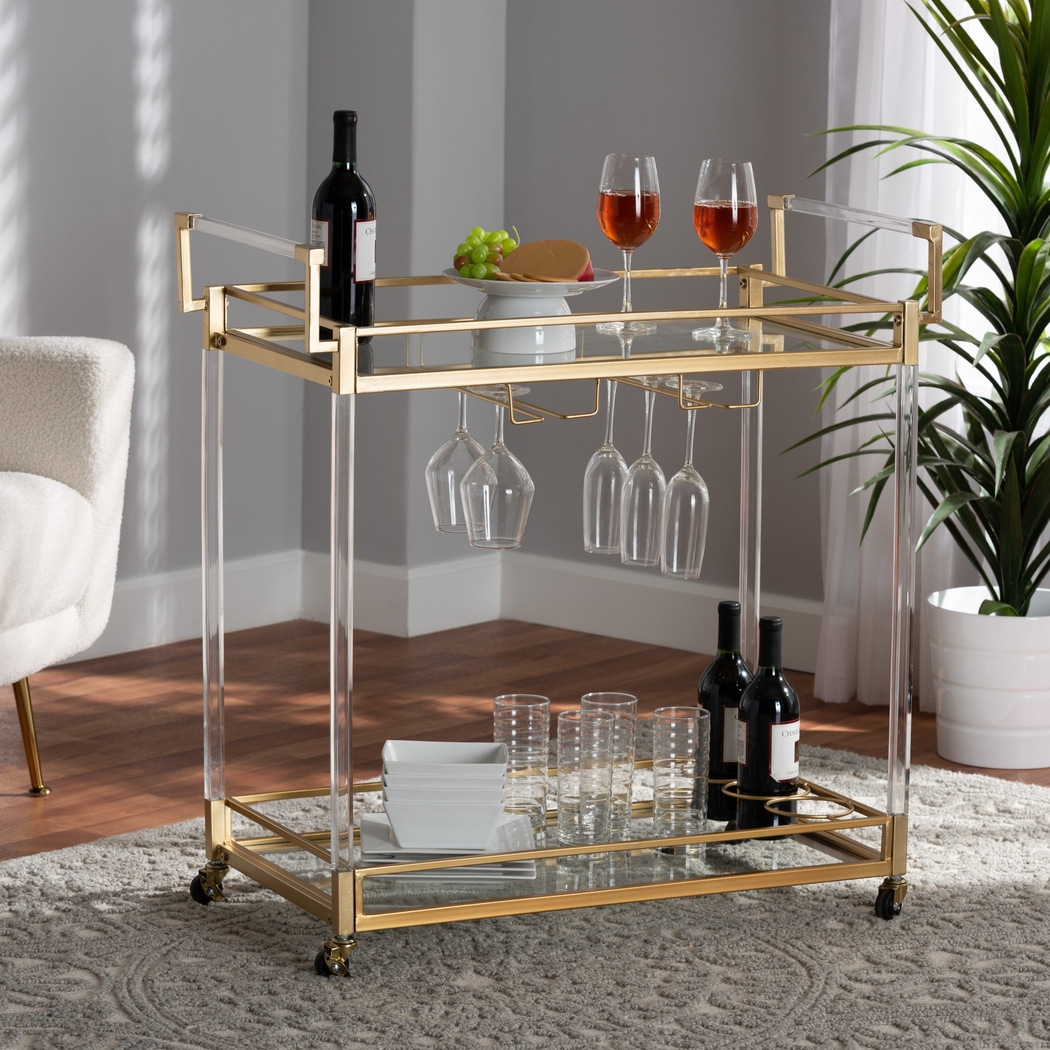 Nochaway Gold Bar Cart - Thumbnail - Image 2