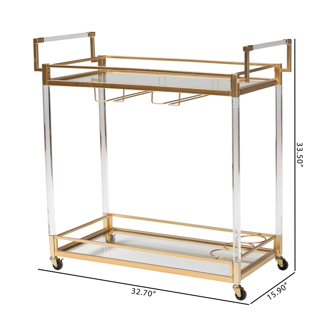 Nochaway Gold Bar Cart - Thumbnail - Image 11