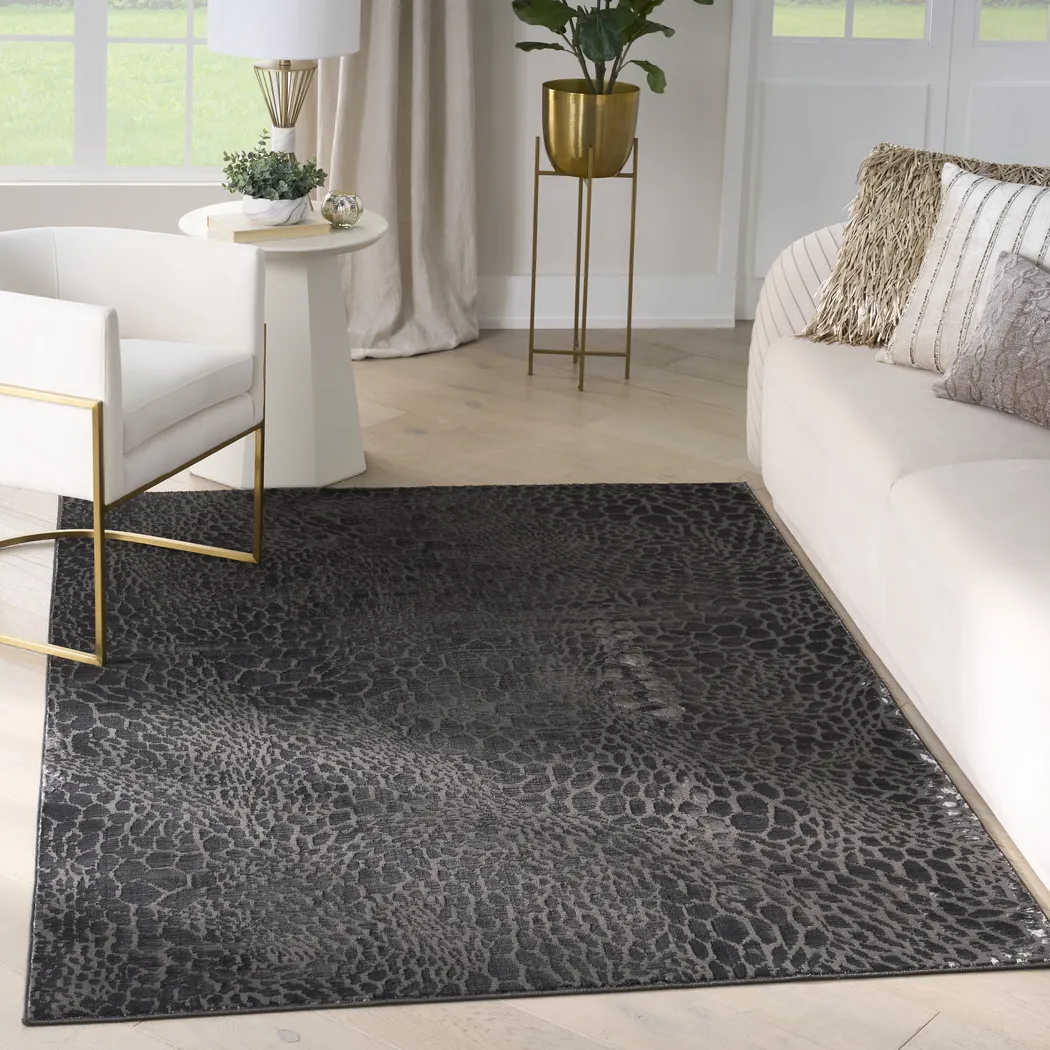 Nocturne Black 3'11 x 7'6 Rug - Thumbnail - Image 2