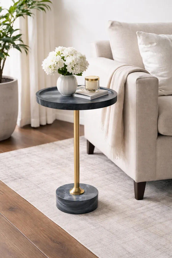 Noculi Gold/Black Accent Table - Thumbnail - Image 2