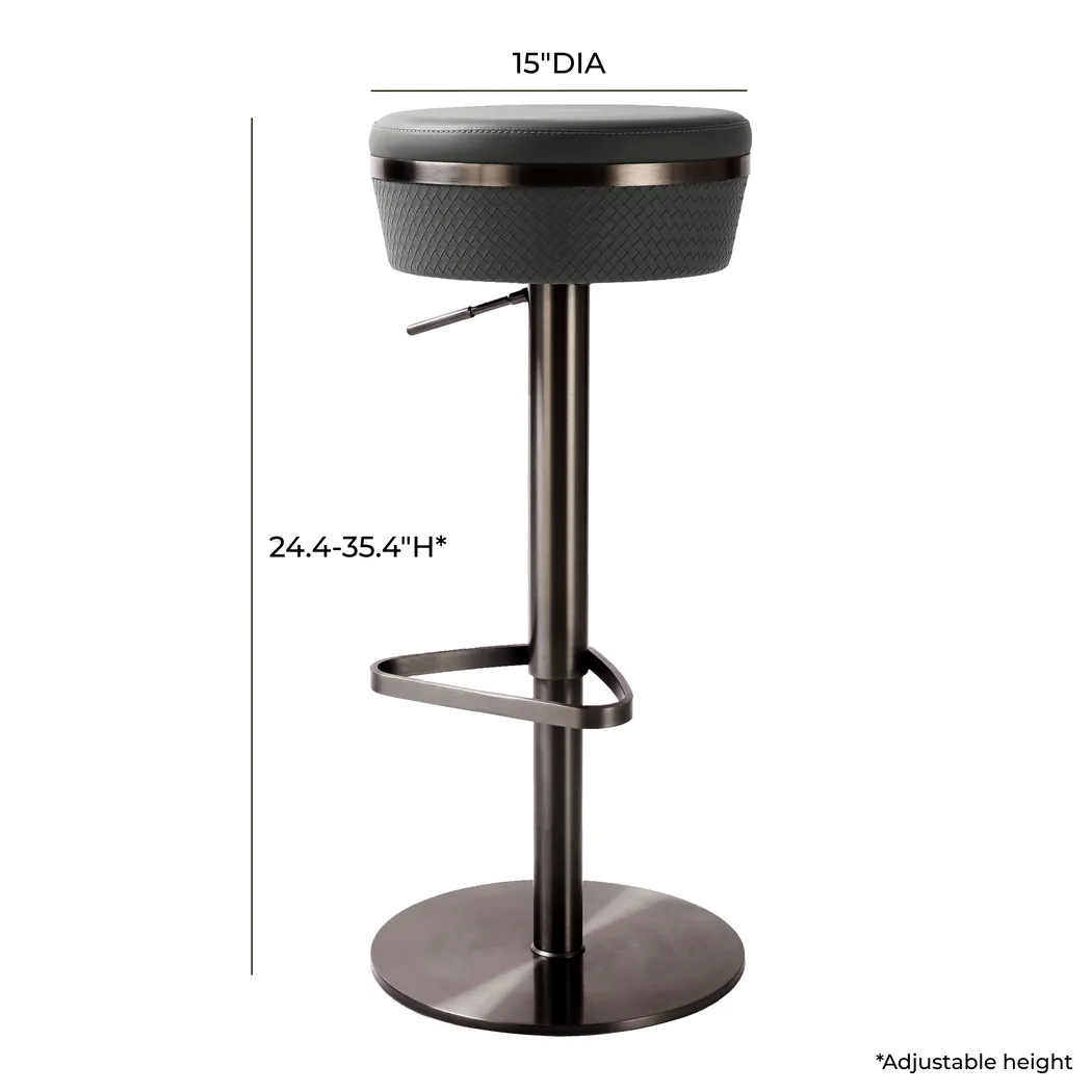 Nocumi Dark Gray Adjustable Barstool - Thumbnail - Image 6