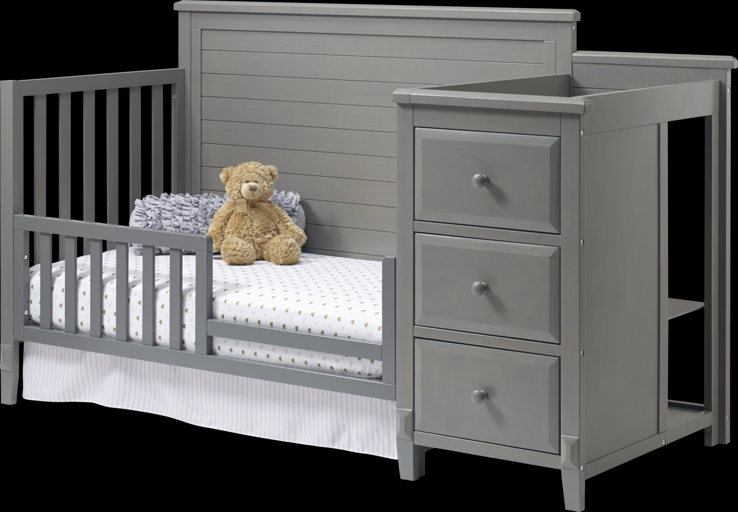 Noelia Gray Crib with Changer - Thumbnail - Image 3