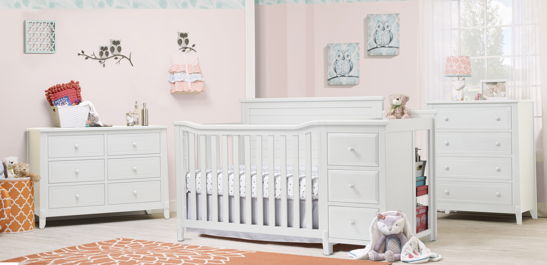 Noelia White Crib with Changer - Thumbnail - Image 2