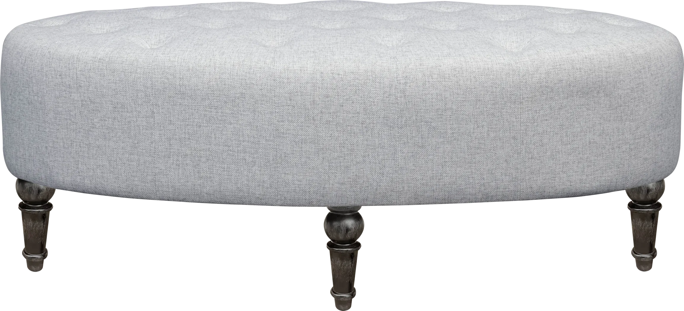Noelle Gray Cocktail Ottoman - Thumbnail - Image 2