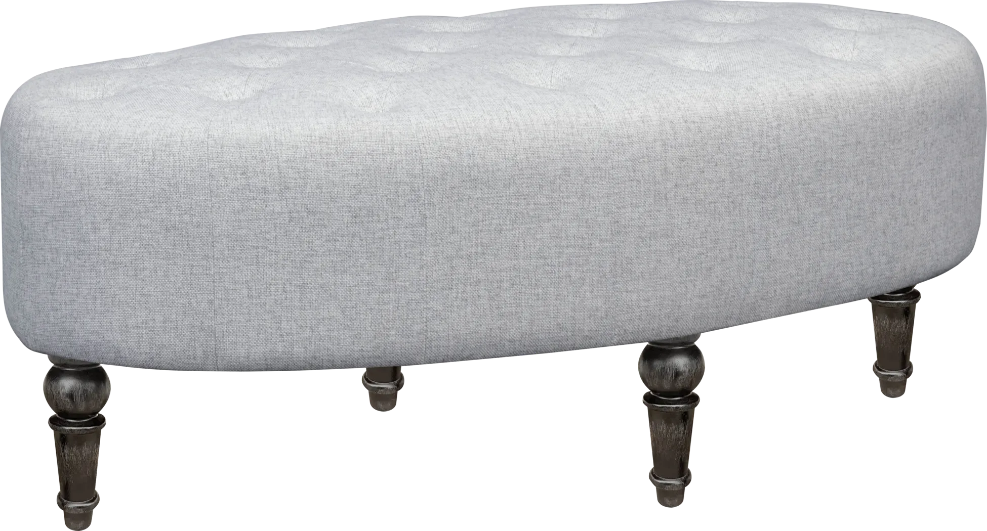Noelle Gray Cocktail Ottoman - Thumbnail - Image 1