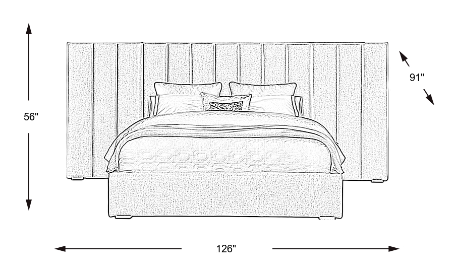 Dimension Image. Please refer to the Dimension Tab on this page for dimension details.