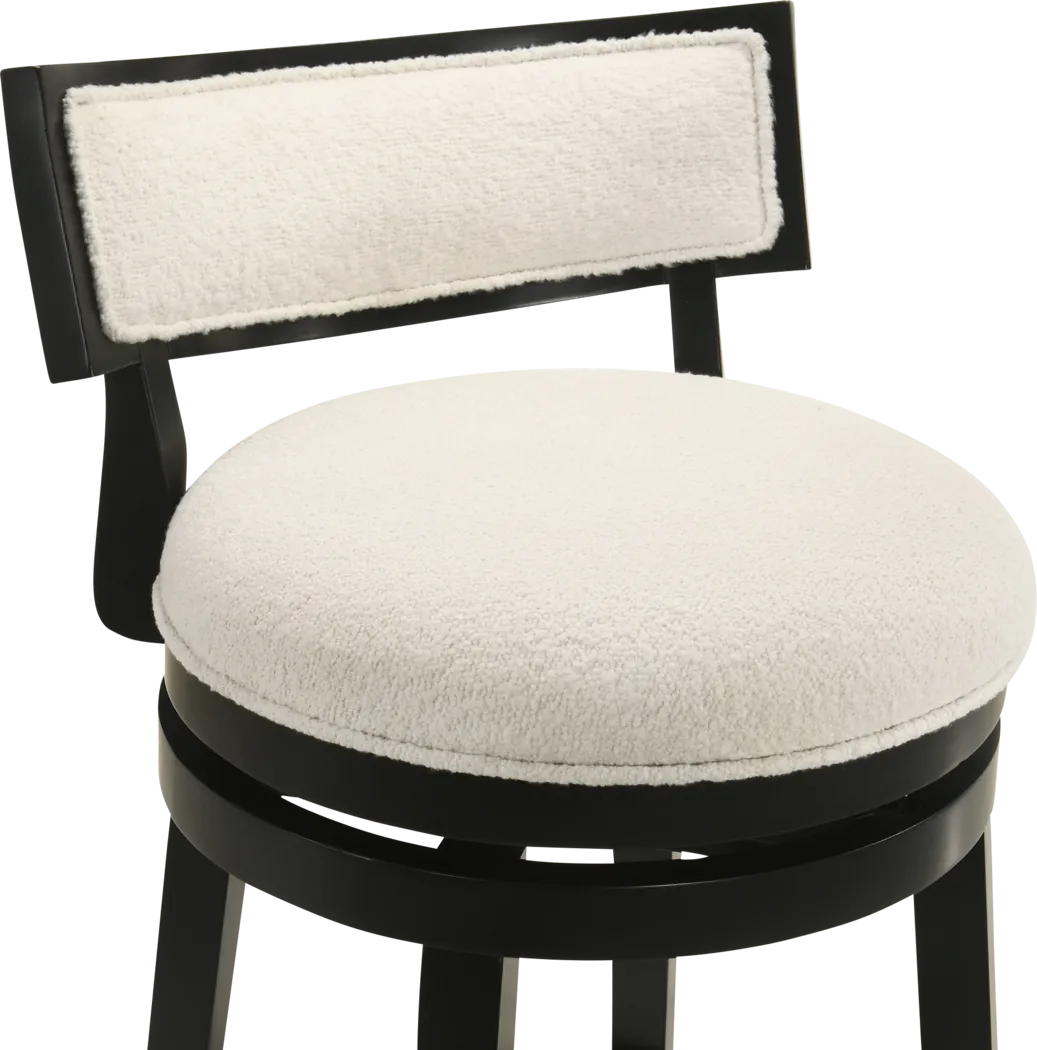 Ridgemark White Swivel Barstool - Thumbnail - Image 5