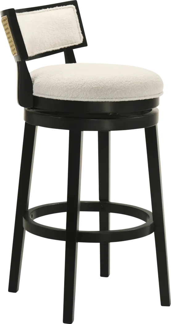 Ridgemark White Swivel Barstool - Thumbnail - Image 8