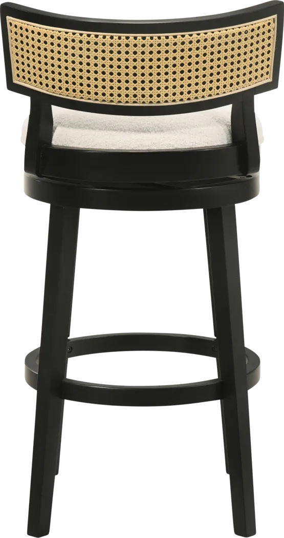 Ridgemark White Swivel Barstool - Thumbnail - Image 9