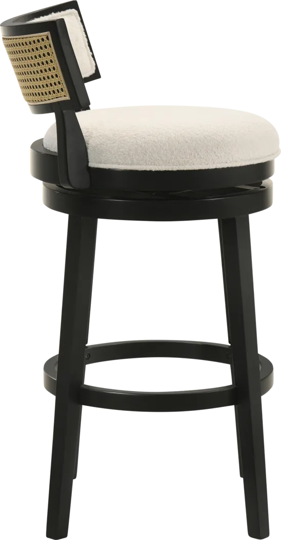 Ridgemark White Swivel Barstool - Thumbnail - Image 10