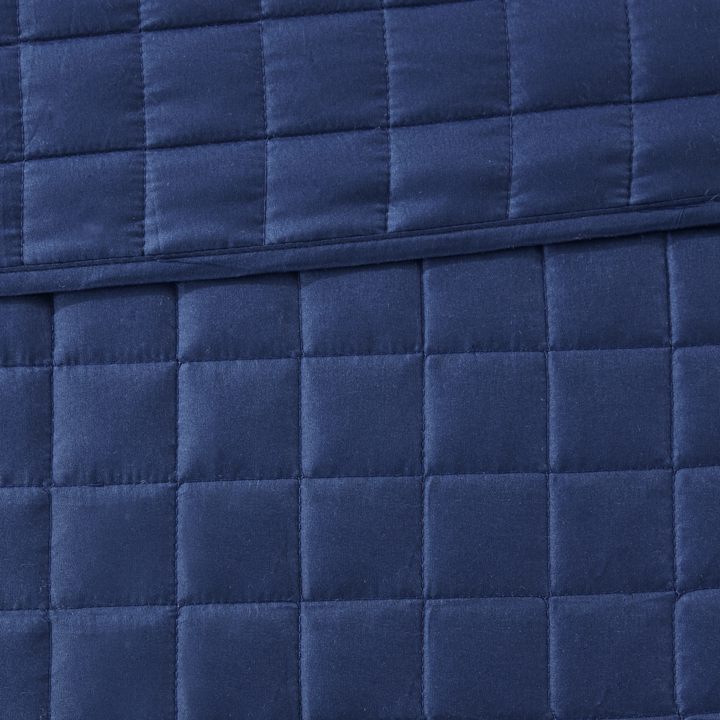 Noemy Navy 8 Pc King Coverlet Set - Thumbnail - Image 14