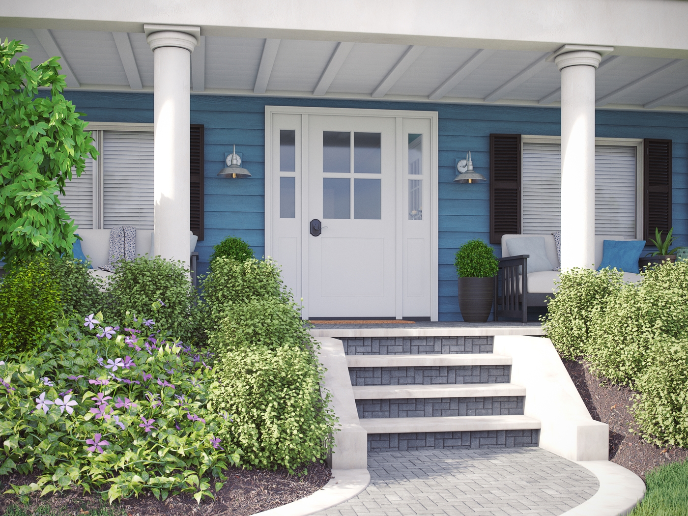 Nogales Silver Outdoor Large Wall Sconce - Thumbnail - Image 2