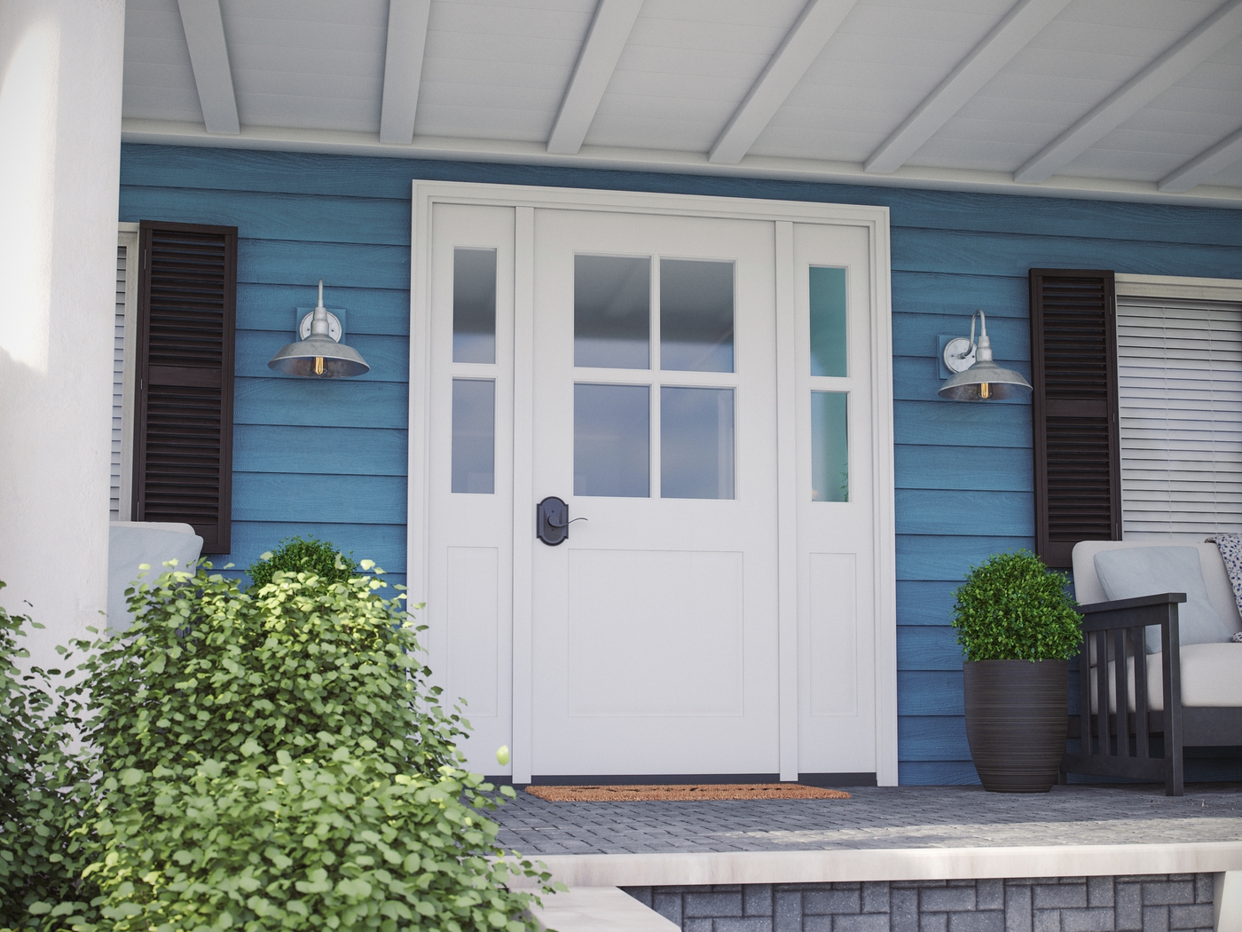 Nogales Silver Outdoor Large Wall Sconce - Thumbnail - Image 3