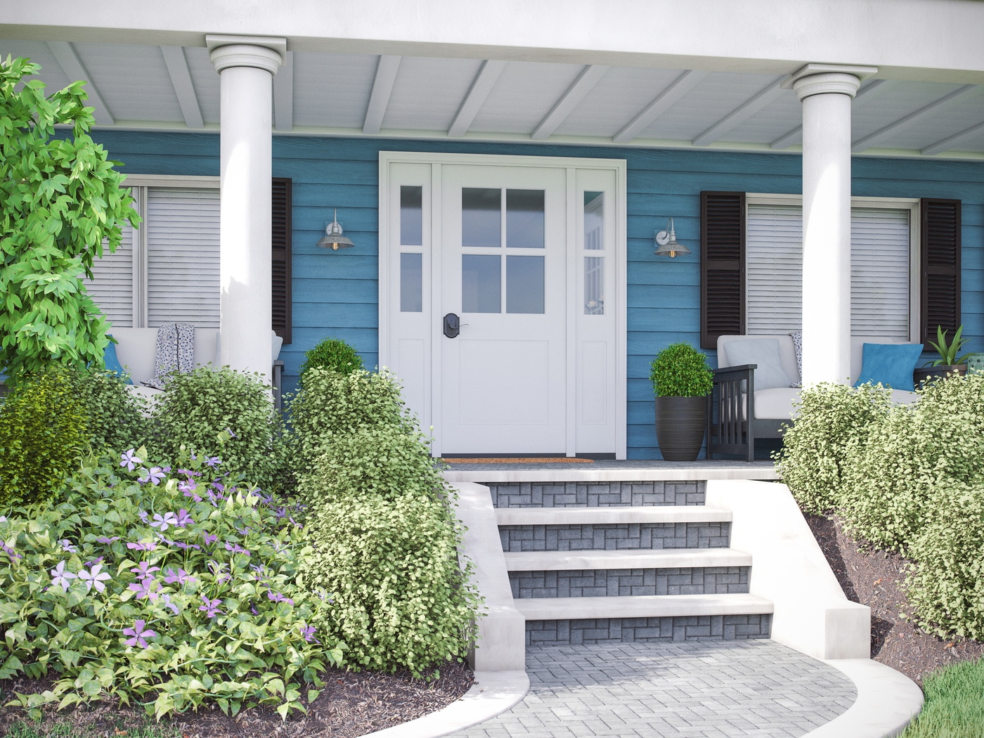 Nogales Silver Outdoor Small Wall Sconce - Thumbnail - Image 2