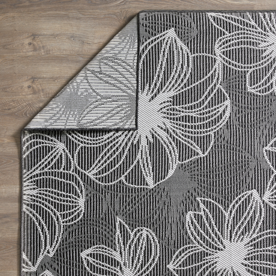 Noha Gray 5'3 x 7' Indoor/Outdoor Rug - Thumbnail - Image 7