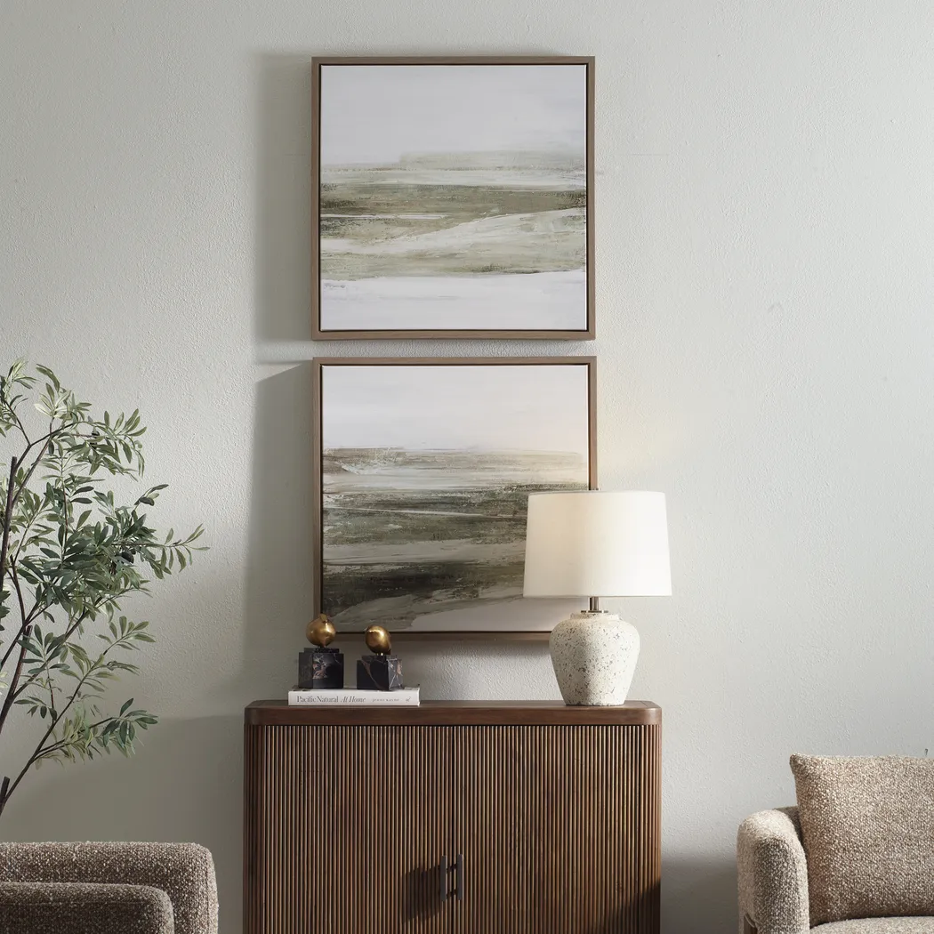 Noklu Green Artwork, Set of 2 - Image 2