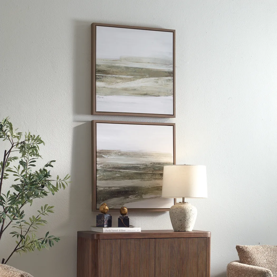Noklu Green Artwork, Set of 2 - Image 3