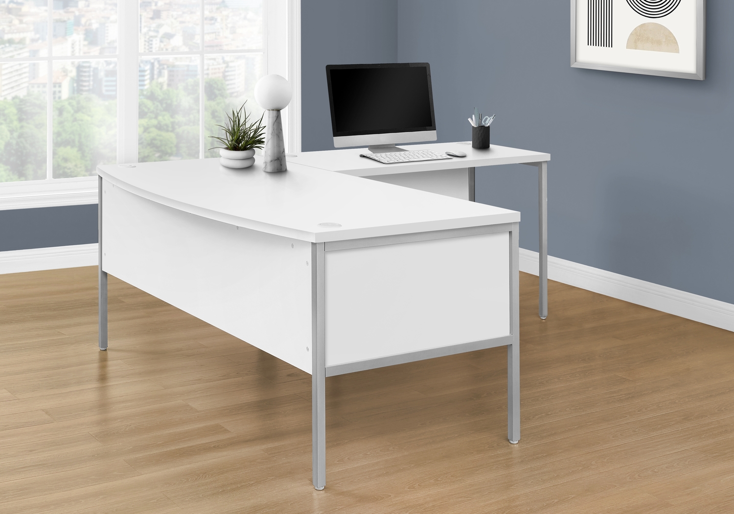 Nokulsi White Desk - Thumbnail - Image 2