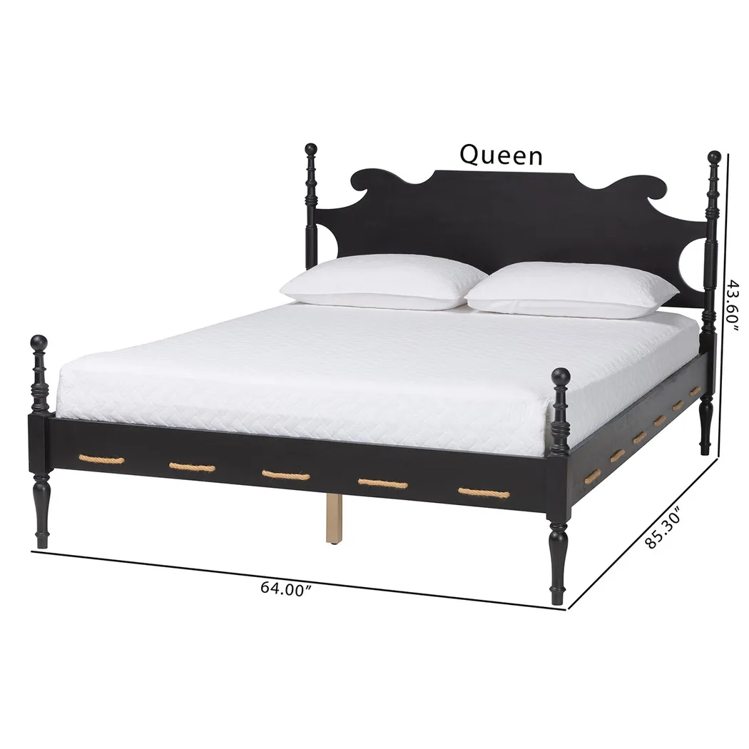 Nolev Black Queen Platform Bed - Image 5