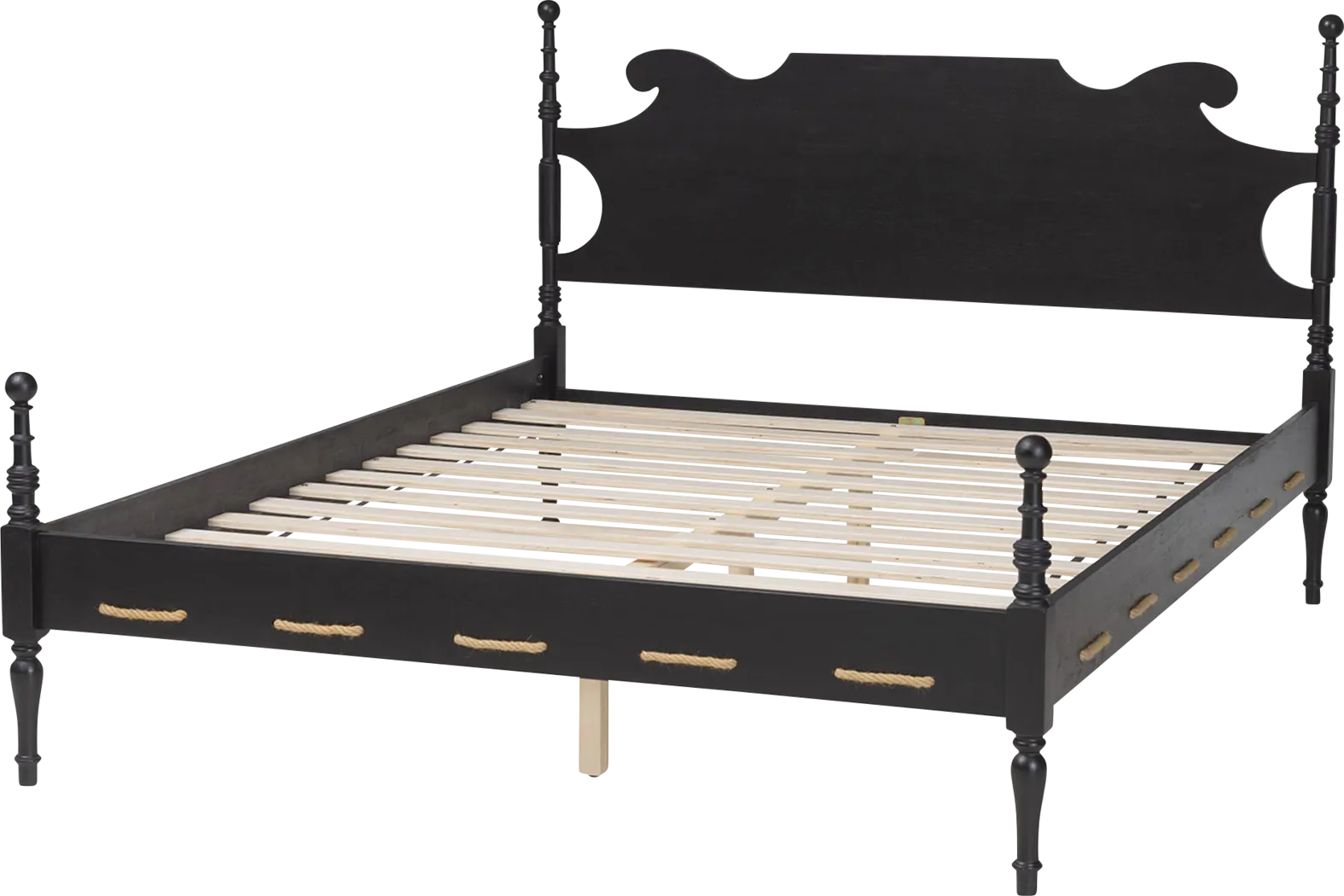 Nolev Black Queen Platform Bed - Image 6