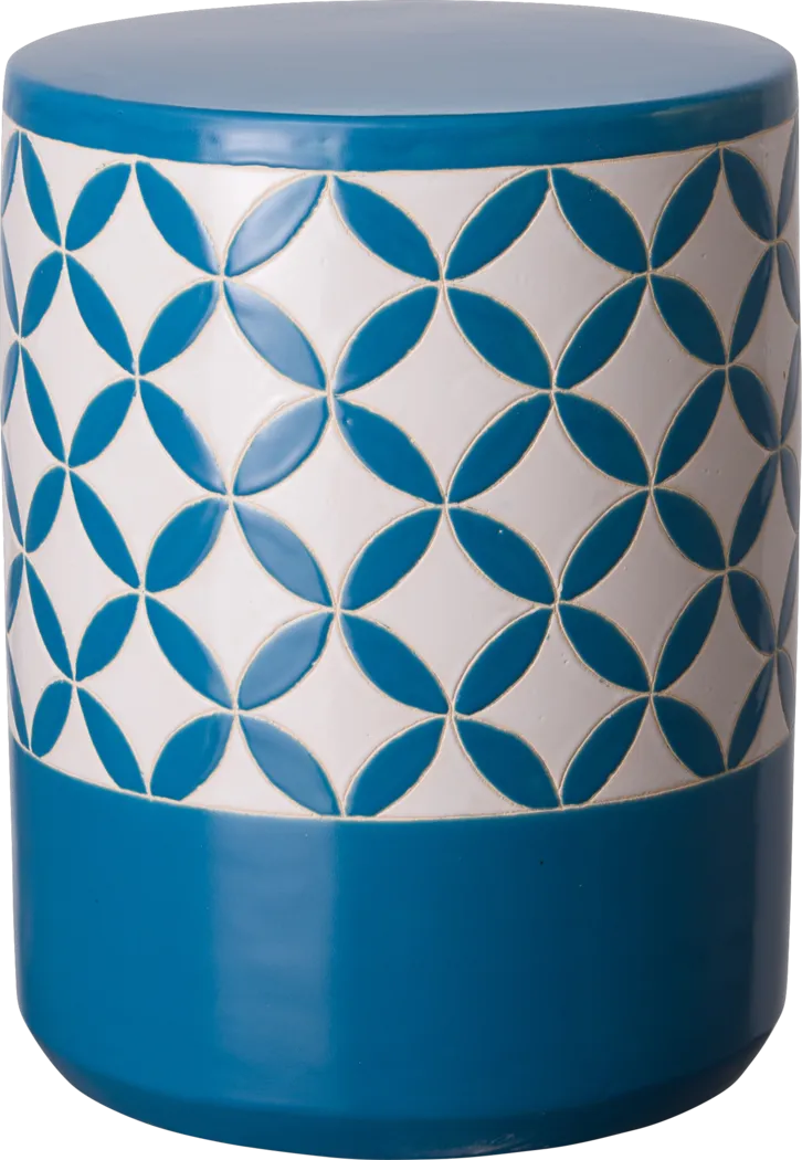 Nolstead Blue Outdoor Stool - Thumbnail - Image 1