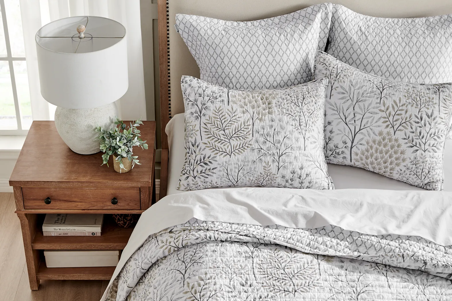 Nomalu Cream 3 Pc King Quilt Set - Thumbnail - Image 5