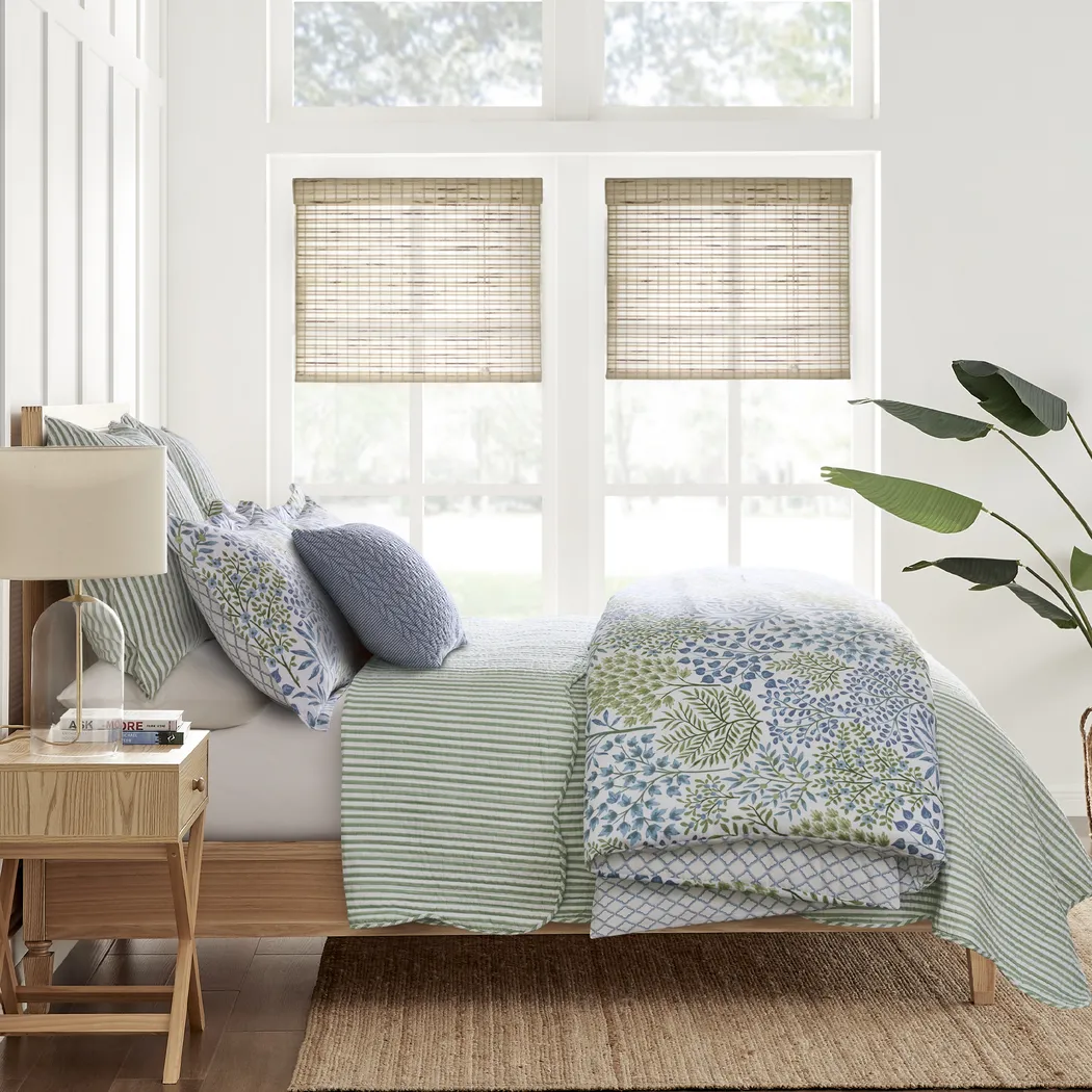 Nomalu Green 3 Pc Full/Queen Quilt Set - Thumbnail - Image 4