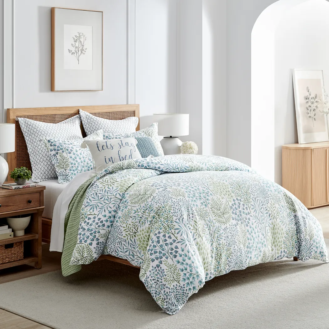 Nomalu Green 3 Pc King Duvet Set - Thumbnail - Image 2