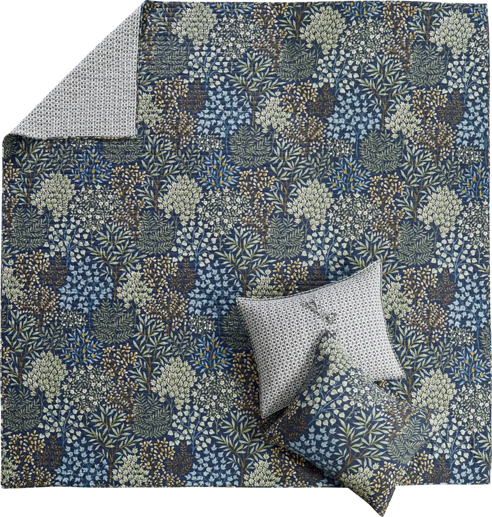 Nomalu Navy 3 Pc Full/Queen Quilt Set - Thumbnail - Image 6