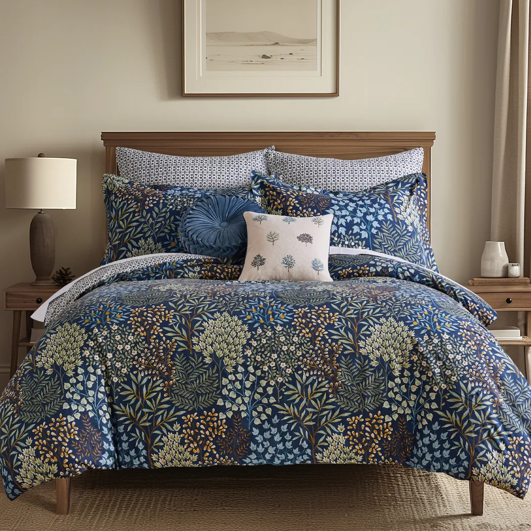 Nomalu Navy 3 Pc King Comforter Set - Thumbnail - Image 2