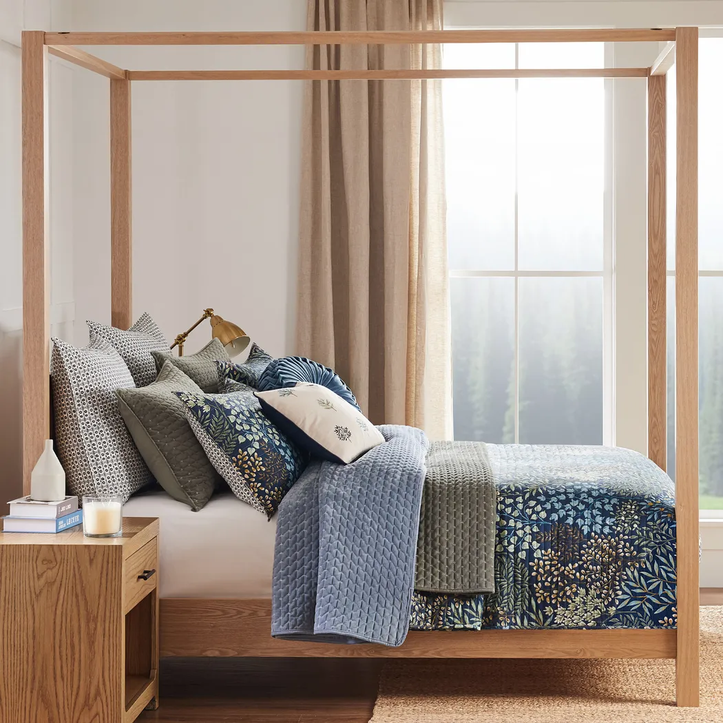 Nomalu Navy 3 Pc King Quilt Set - Thumbnail - Image 3