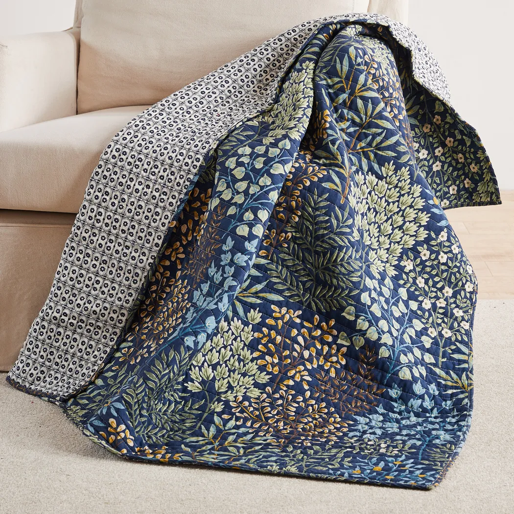 Nomalu Navy Throw Blanket - Thumbnail - Image 3