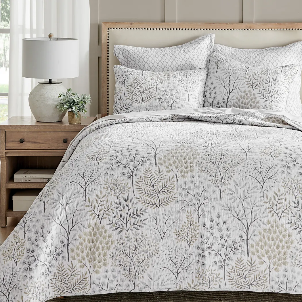 Nomalu White 2 Pc Twin/Twin XL Quilt Set - Thumbnail - Image 6