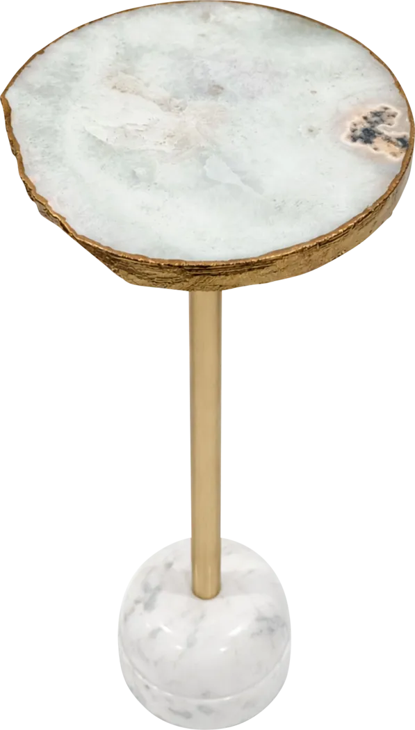 Nonci Gold/White Accent Table - Thumbnail - Image 4